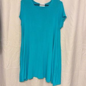 Turquoise Swing Dress (Large)